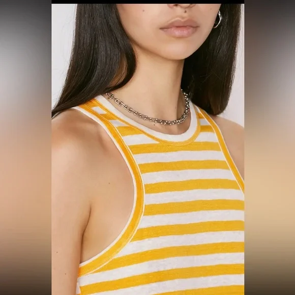 Frame Ringer Racerback Stripe Cami. NWT - Picture 6 of 12